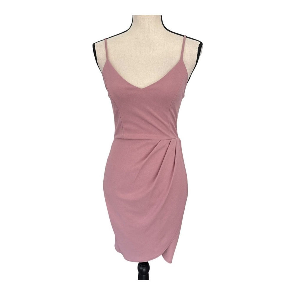 Lulus Womens Forever Your Girl Mauve Pink Bodycon Mini Dress S